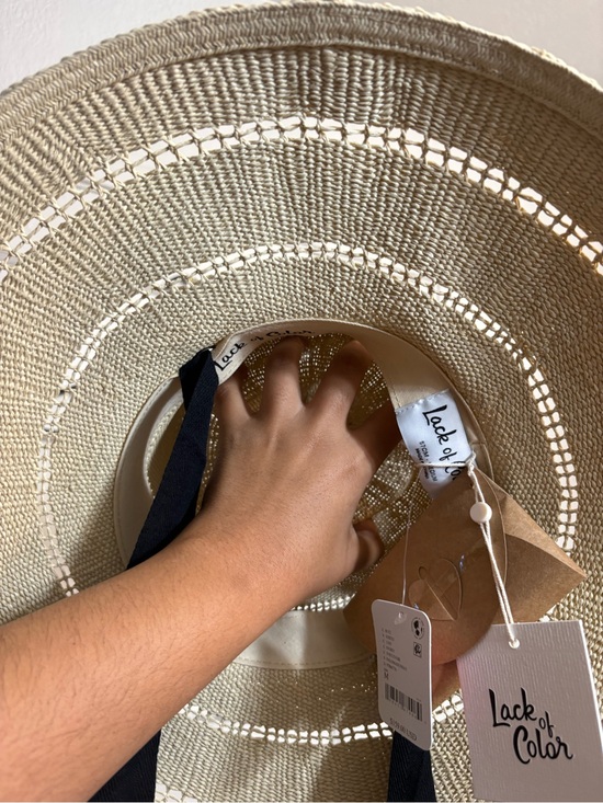 NWT  Lack of Color Paloma Lattice Boater Hat main image 7